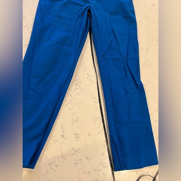 New York & Company Royal Cobalt Blue Stretch Ankle Career Office Pants Size 8 - Picture 7 of 11